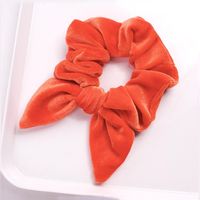 New Fashion Pointed Rabbit Ears Velvet Bow Cheap Hair Rope Wholesale sku image 11