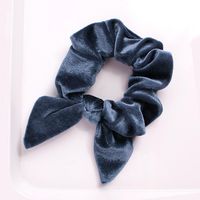 New Fashion Pointed Rabbit Ears Velvet Bow Cheap Hair Rope Wholesale sku image 9