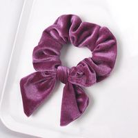 New Fashion Pointed Rabbit Ears Velvet Bow Cheap Hair Rope Wholesale sku image 15