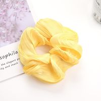 New Fashion Silky Color Hair Ring Gold Light Forged Fabric Twist Hair Ring Wholesale sku image 3