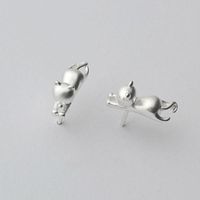 Animal Placage Alliage Pas D'incrustation Des Boucles D'oreilles Boucles D'oreilles sku image 2