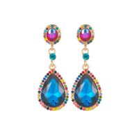 New Fashion Crystal Glass Diamond Long Drop Earrings For Women sku image 1