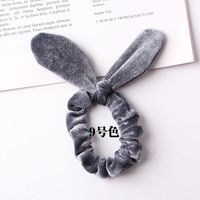 New Fashion Gold Velvet Steel Silk Rabbit Ear Flannel Korean Simple Fashion Cheap Hair Ring Wholesale sku image 5