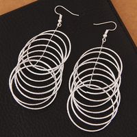 Yi Wu Jewelry Fashion Metal Simple Multi Hoop Earrings For Women Wholesale sku image 1