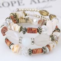 Bohemian Style Shell Turquoise Mix And Match Multilayer Bracelets Wholesale main image 5