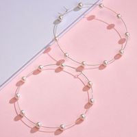 Yi Wu Jewelry New Pearl Big Circle Earrings Fashion Exaggerated Pearl Earrings Women Wholesale main image 3