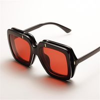جديد الأزياء الملونة شفافة كبيرة إطار النظارات الشمسية الوجه مزدوجة نظارات بالجملة main image 6
