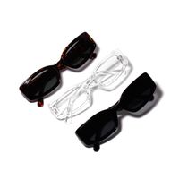 New Fashion Candy Color Square Sunglasses Color Transparent Glasses Wholesale main image 6