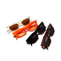 New Fashion Colorful Square Sunglasses Orange Jelly Sunglasses Retro Leopard Sunglasses main image 3