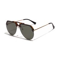 Korean Big Frame Trend Half Frame Sunglasses Hip Hop Trend Sunglasses Wholesale main image 4