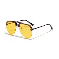 Korean Big Frame Trend Half Frame Sunglasses Hip Hop Trend Sunglasses Wholesale main image 5