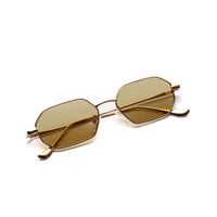 Metal Frame Sunglasses Small Frame Marine Transparent Colored Lens Glasses main image 3