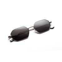 Metal Frame Sunglasses Small Frame Marine Transparent Colored Lens Glasses main image 4