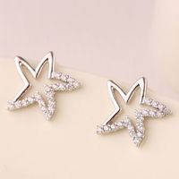 Moda Coreana Sweet Starfish Zircon Stud Pendientes Para Mujeres Yiwu Jewelry Wholesale main image 4