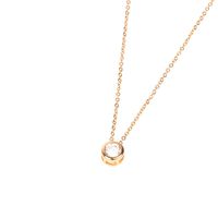 New Accessories Classic Fashion Big Zircon Necklace Small Star Pendant Necklace Love Peach Heart Clavicle Chain main image 6