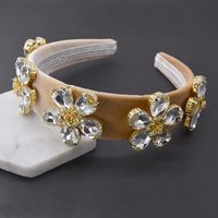 Fashion Baroque Crystal Flower Headband Wholesale main image 1