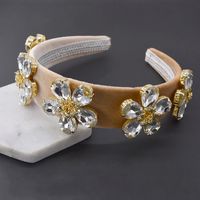 Fashion Baroque Crystal Flower Headband Wholesale main image 3