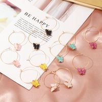 Jewelry Fashion Pop Color Acrylic Butterfly Earrings Butterfly Earrings Women main image 6