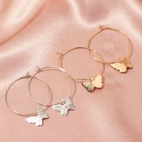 Jewelry Fashion Pop Color Acrylic Butterfly Earrings Butterfly Earrings Women main image 4