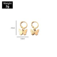Jewelry Fashion Pop Color Acrylic Butterfly Earrings Butterfly Earrings Women main image 3