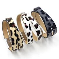 Leopard Print Pu Leather Bracelet Women&#39;s Simple Fashion Multilayer Bracelet main image 1
