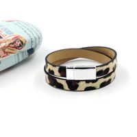 Leopard Print Pu Leather Bracelet Women&#39;s Simple Fashion Multilayer Bracelet main image 3
