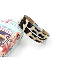 Leopard Print Pu Leather Bracelet Women&#39;s Simple Fashion Multilayer Bracelet sku image 2