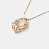 Fashion New Snake Chain Pendant Necklace Geometric Bump Design Alloy Sweater Chain Wholesale main image 3