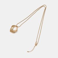 Fashion New Snake Chain Pendant Necklace Geometric Bump Design Alloy Sweater Chain Wholesale main image 4