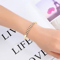 Simple Metal Wind Alloy Micro Inlay Bracelet Korean Fashion main image 4