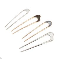 Retro Metal Mother-of-pearl Hairpin Hairpin U-shaped Hairpin Cheap Hair Accessories Wholesale main image 6