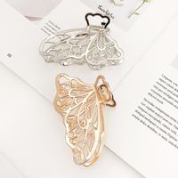 Korean Simple Large Metal Butterfly Hairpin Female New Fashion Adult Hair Clip Headwear Wholesale main image 5