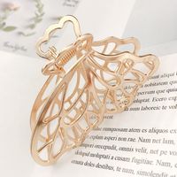 Korean Simple Large Metal Butterfly Hairpin Female New Fashion Adult Hair Clip Headwear Wholesale main image 4