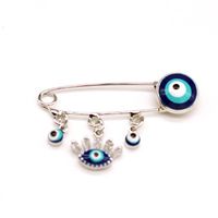 Blue Eye Brooch Pendant Pin Badge Eye Brooch Micro Inlaid Zircon Collar Pin sku image 3