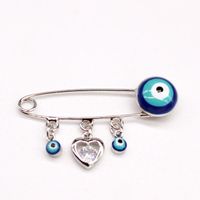 Korea New Turkey Blue Eye Brooch Pendant Pin Badge Eye Brooch Caring Elephant Collar Pin sku image 3