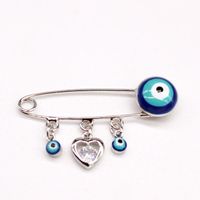 Corea Nueva Turquía Broche De Ojo Azul Pin Colgante Insignia Broche De Ojo Cuidado Pin De Collar De Elefante sku image 3