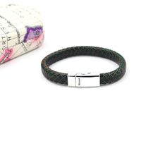 Vintage Woven Leather Rope Bracelet Leather Bracelet Fashion Jewelry sku image 3