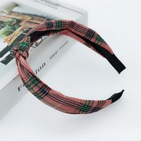 New Hair Accessories Korean Cloth Cross Solid Color Printing Knotted Wide-edge Cheap Headband Wholesale sku image 33