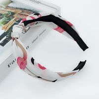 New Hair Accessories Korean Cloth Cross Solid Color Printing Knotted Wide-edge Cheap Headband Wholesale sku image 36