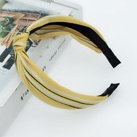 New Hair Accessories Korean Cloth Cross Solid Color Printing Knotted Wide-edge Cheap Headband Wholesale sku image 67