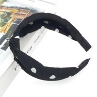 New Hair Accessories Korean Cloth Cross Solid Color Printing Knotted Wide-edge Cheap Headband Wholesale sku image 62