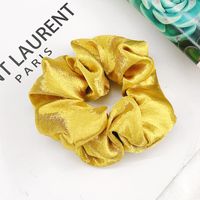 New Satin Hair Ring Fairy Solid Color Headline Hair Accessories Female Retro Wild Hair Ring Wholesale sku image 2