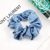 New Satin Hair Ring Fairy Solid Color Headline Hair Accessories Female Retro Wild Hair Ring Wholesale sku image 3