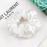 New Satin Hair Ring Fairy Solid Color Headline Hair Accessories Female Retro Wild Hair Ring Wholesale sku image 4
