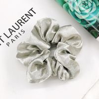 New Satin Hair Ring Fairy Solid Color Headline Hair Accessories Female Retro Wild Hair Ring Wholesale sku image 5