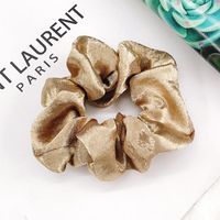 New Satin Hair Ring Fairy Solid Color Headline Hair Accessories Female Retro Wild Hair Ring Wholesale sku image 6