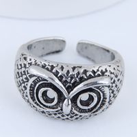 Yiwu Jewelry Wholesale Fashion Punk Simple Owl Open Ring sku image 1