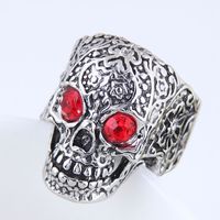 Yiwu Jewelry Wholesale Fashion Punk Simple Skull Ring main image 2