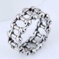 Yiwu Jewelry Wholesale Fashion Punk Retro Simple Chain Ring sku image 1