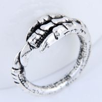 Yiwu Jewelry Wholesale Fashion Dragon Claw Retro Simple Open Ring sku image 1